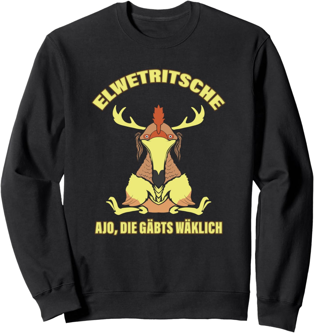 Elwetritsche Pfalz Dialekt Geschenk Pfälzer Kultur Pälzer Sweatshirt