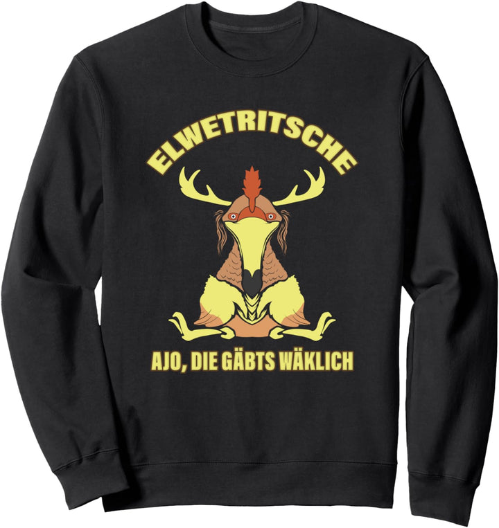 Elwetritsche Pfalz Dialekt Geschenk Pfälzer Kultur Pälzer Sweatshirt