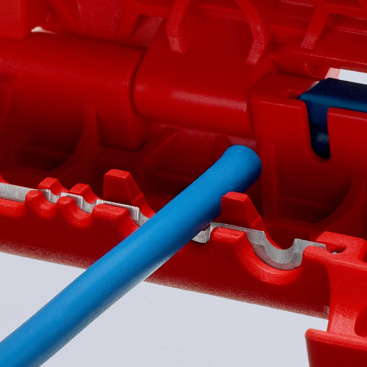Knipex ErgoStrip® Universal-Abmantelungswerkzeug für Rechtshänder 135 mm 16 95 01 SB Rechts-Händer,