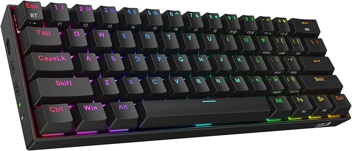 Redragon K530 Pro Draconic 60% Bluetooth/kabelgebundene / 2,4 GHz kabellose mechanische Tastatur, 61