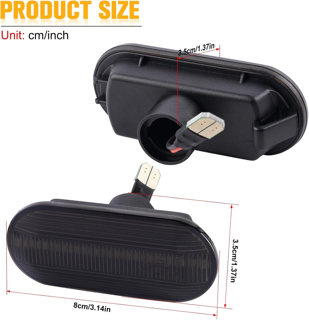 OZ-LAMPE Blinker Seitenblinker für VW Golf Mk3 Mk4 Bora Beetle Polo Jetta Sharan Lupo Multivan Trans