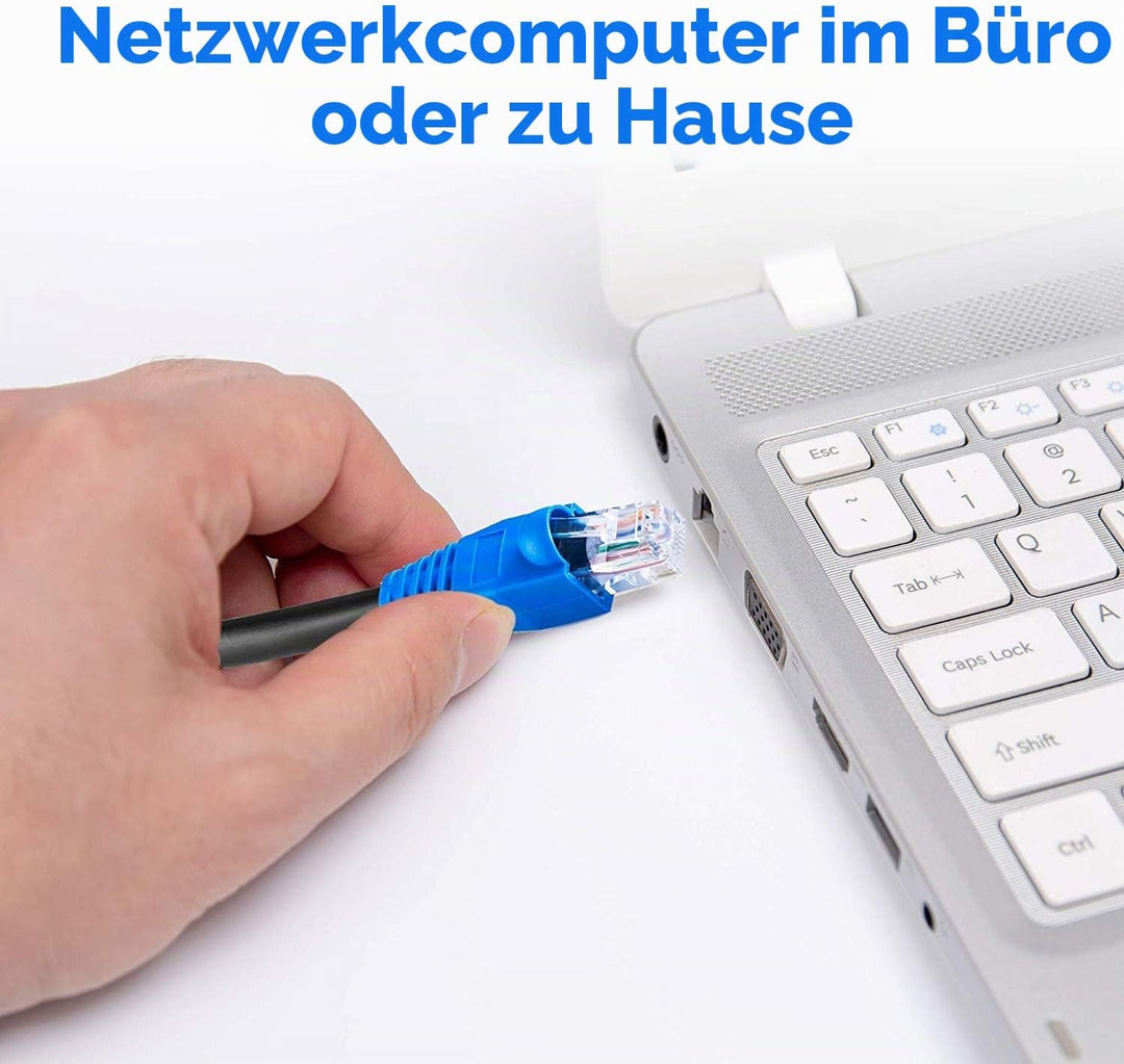 MutecPower CAT6 10m Aussen Verwendung wasserdicht - CCA - Direct Burial Ethernet Netzwerkkabel - 250