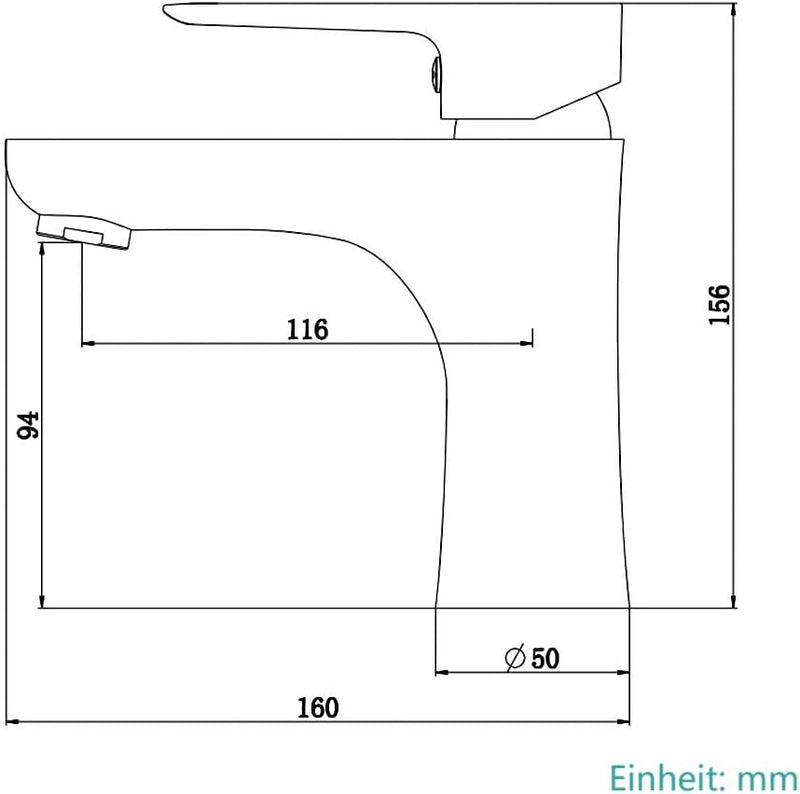 EMKE Waschtischarmatur Chrom, Badarmatur Wasserhahn Bad mit Auslaufhöhe 90 mm, Mischbatterie wassers