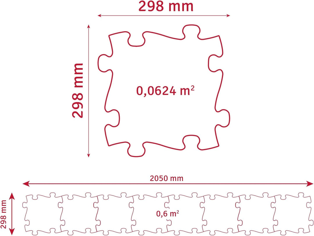 MUFFIK Sensorik Matten -Set | Regenbogen Puzzlematte Baby | Orthopädische Balanciersteine für Kinder