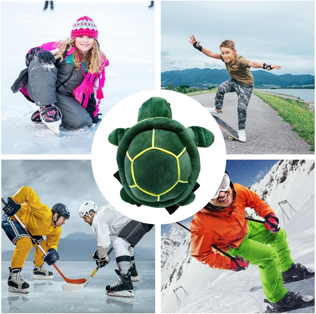 Ski Schutzausrüstung, Knieschoner, Ellbogenschoner, Niedliches Cartoon Schildkröten Hüftschutzkissen