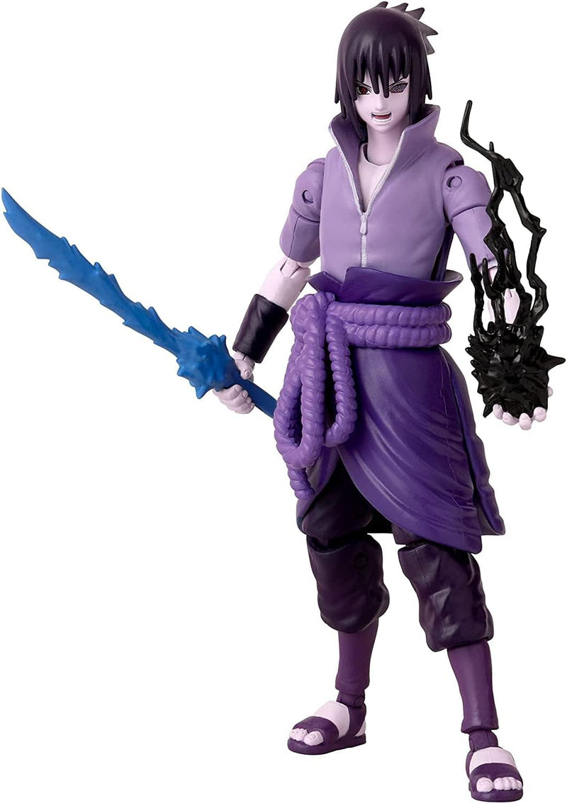 Bandai – Anime Heroes – Naruto Shippuden – Anime Heroes-Figur Sasuke 17 cm – Uchiwa Sasuke Rinnegan