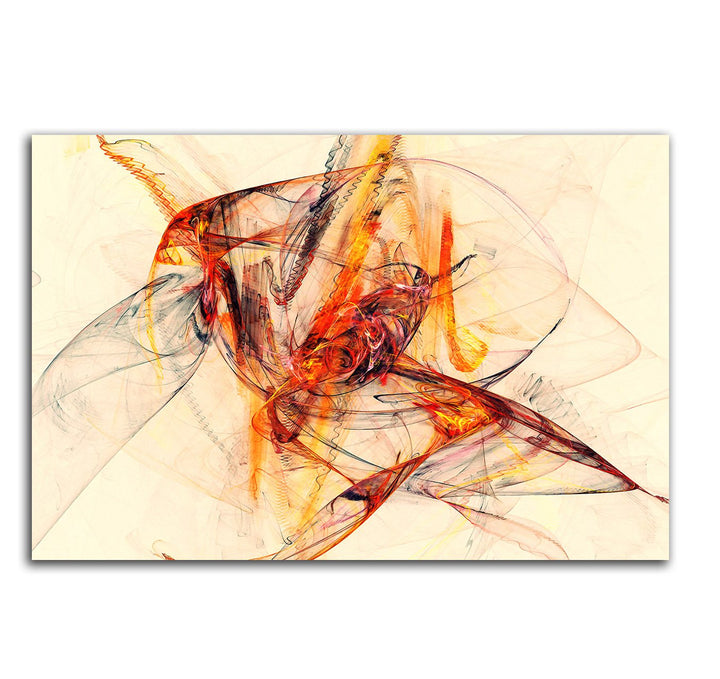 Paul Sinus Art Kunstdruck 60x80cm Abstrakt276 Abstrakte Bilder auf Leinwand Kontraste Linien Muster