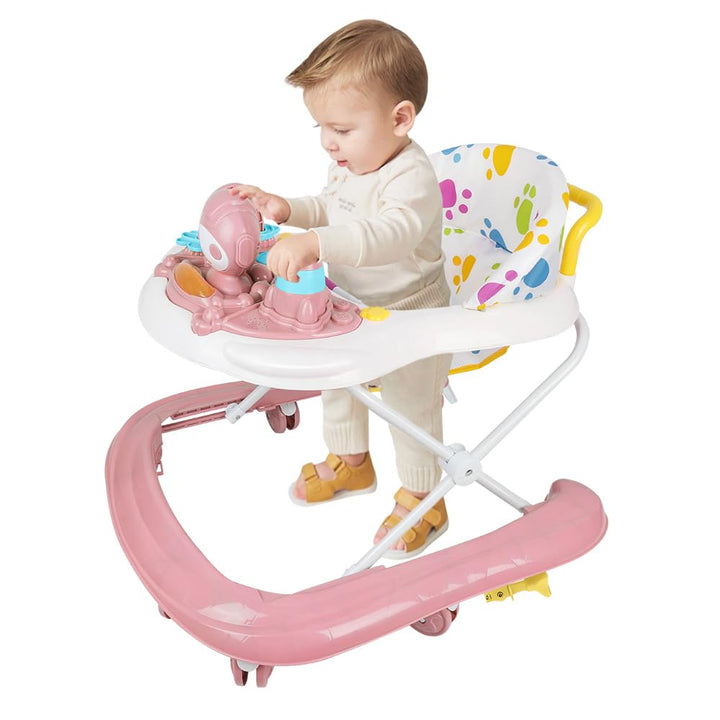 Lauflernhilfe für Babys, Jungen, Mädchen, mitwachsend, 3-in-1, faltbar, mit 3 Höhen, Sitz und abnehm