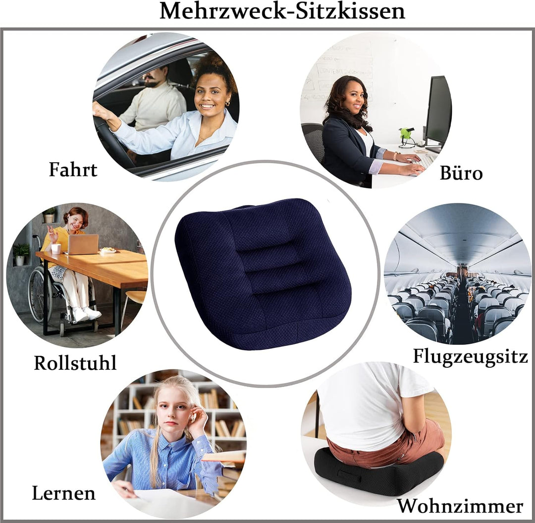 WYJHNLBEDC Sitzerhöhung Auto Erwachsene, Orthopädisches Sitzkissen/Stuhlkissen Bürostuhl 40x40cm, Er