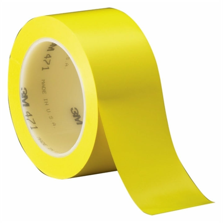 3M 471 Hochwertiges Weich-PVC-Klebeband, 38 mm x 33 m, Gelb (24-er Pack)
