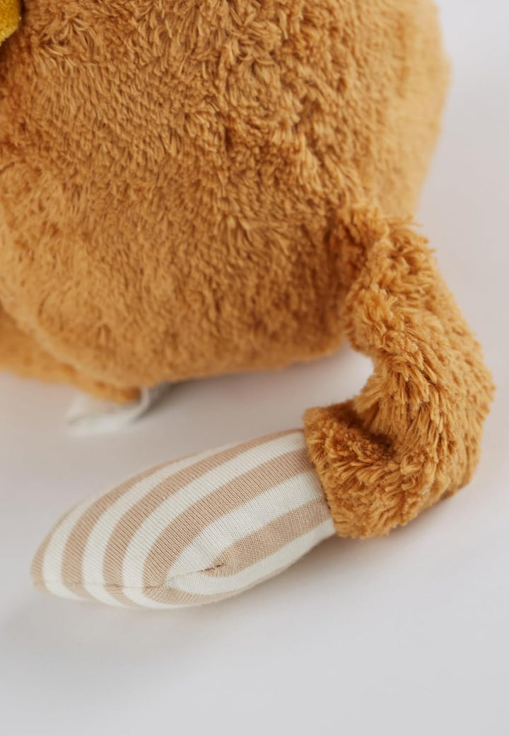 sigikid 39554 Kuscheltier, Braun/Weiss/Beige Braun/Bunt/Löwe, Braun/Bunt/Löwe
