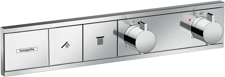 hansgrohe Unterputz Thermostat RainSelect (für 2 Funktionen) chrom Chrom 2 Funktionen, Chrom 2 Funkt