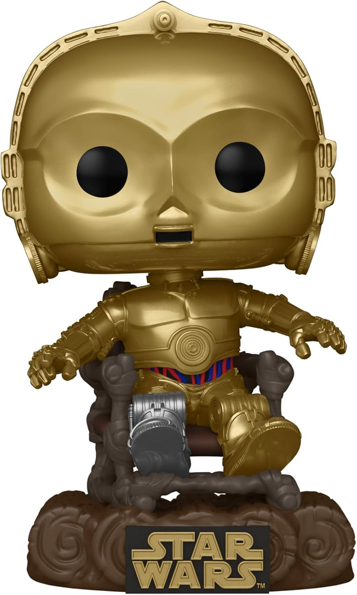 Funko Pop! Star Wars: RotJ 40th - C-3PO - C3P0 in Chair - Vinyl-Sammelfigur - Geschenkidee - Offizie