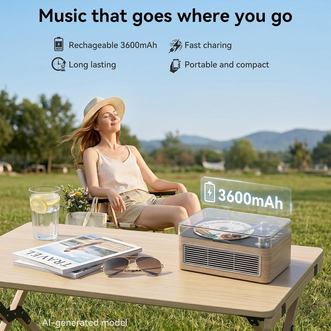 CD Player Tragbar Bluetooth: Kegaudio Radio mit CD-Player Tragbarer mit Lautsprecher Fernbedienung U