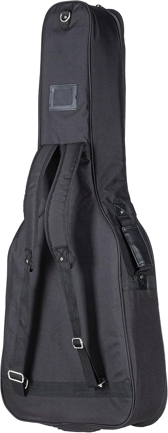 Fame Deluxe Gigbag für Westerngitarre, Wetterfest, mit Rucksackgarnitur, 20mm Polsterung, Zubehörfac