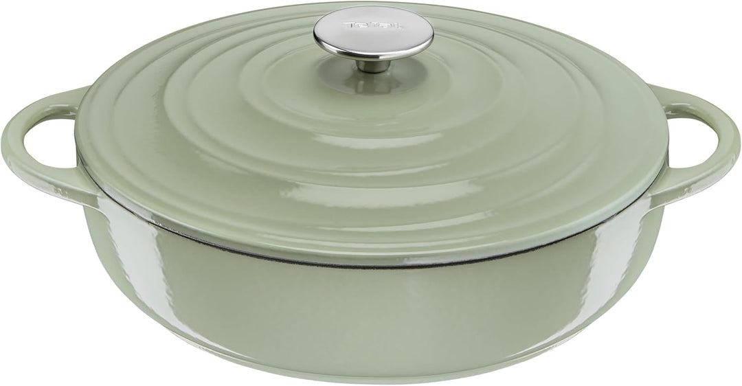 Tefal E25872 LOV Servierpfanne 28 cm | wiedergewonnenes Gusseisen | optimale Wärmespeicherung | für