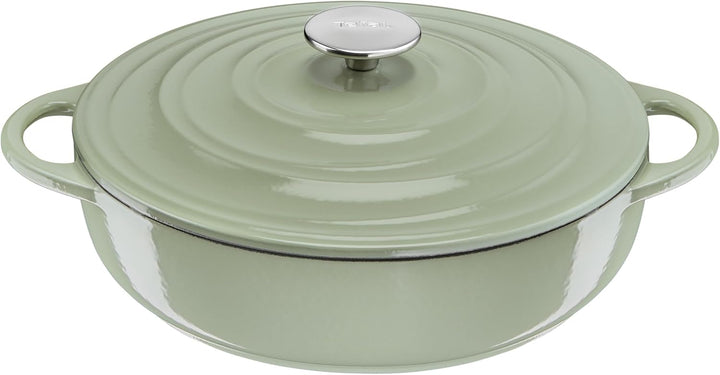 Tefal E25872 LOV Servierpfanne 28 cm | wiedergewonnenes Gusseisen | optimale Wärmespeicherung | für