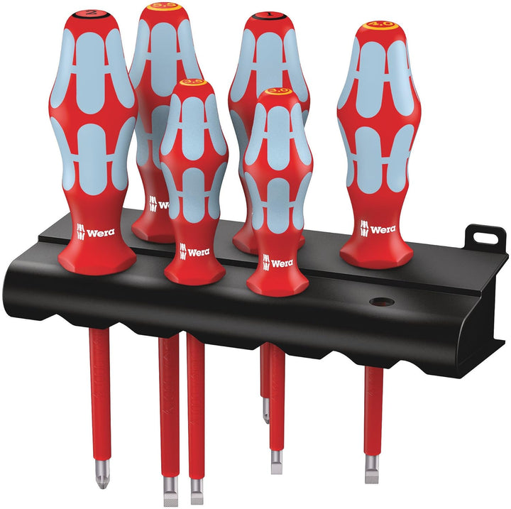 Wera 3165 i/6 Schraubendrehersatz, Edelstahl + Rack, 6-teilig, 05022745001