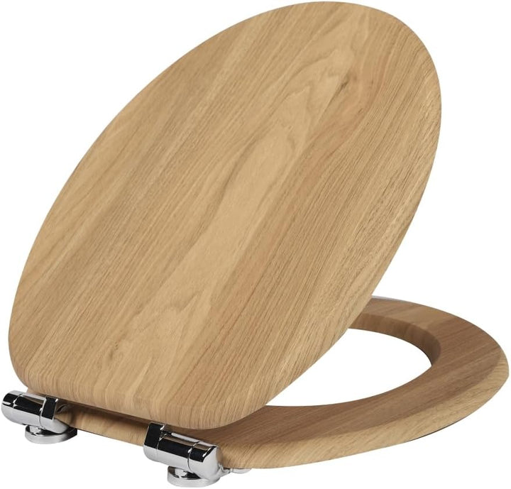 MDF-Toilettensitz, Toilettendeckel mit Soft-Close-Mechanismus, O-förmig mit verstellbaren Scharniere