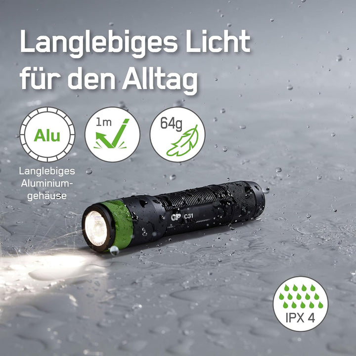 GP Batteries Taschenlampe C31X 100 Lumen 1 x AA 260GPACT0C31X000