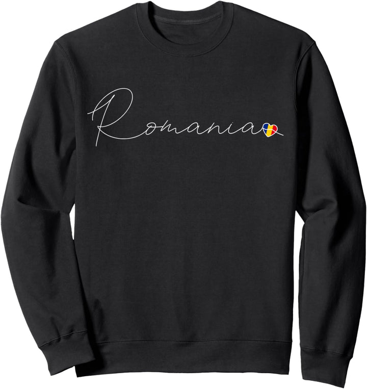 România Liebe Rumänische Flagge und Herz auf Rumänien Sweatshirt