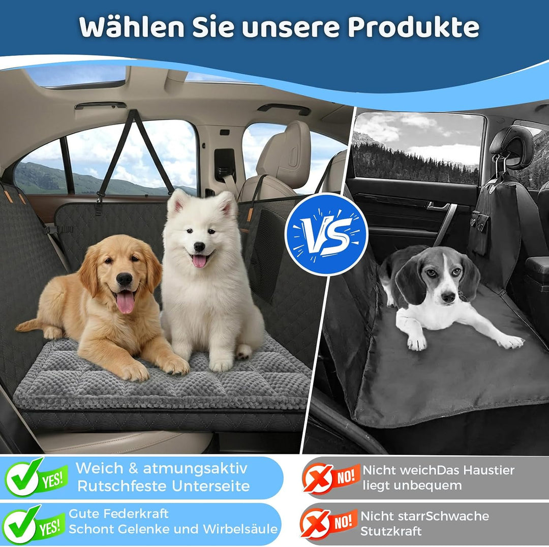 Hundedecke Auto Rückbank Mit Rutschfester Matte, Hundedecke Auto Rückbank, Wasserdicht,Kratzfest mit