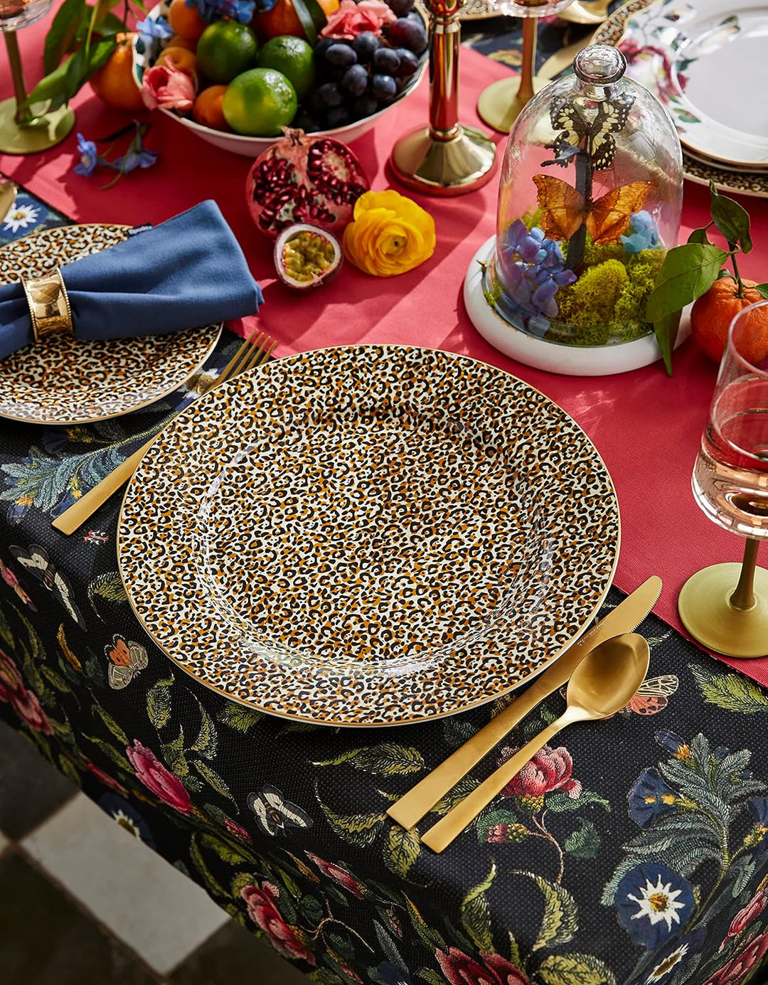 Spode Kreaturen der Neugier Leopard Servierplatte