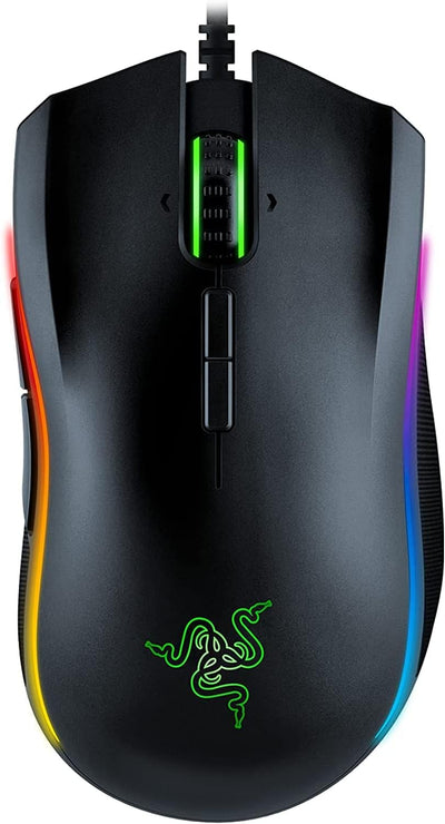 Razer Mamba Elite - Kabelgebundene Gaming Maus mit Chroma RGB Beleuchtung für PC / Mac (Optischer 5G