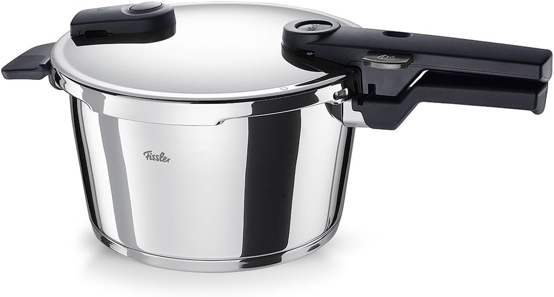 Fissler Vitaquick / Schnellkochtopf (4,5 L, Ø 22 cm) Edelstahl-Dampfkochtopf, 2-Garstufen, inkl. Ein