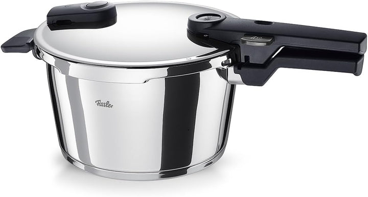 Fissler Vitaquick / Schnellkochtopf (4,5 L, Ø 22 cm) Edelstahl-Dampfkochtopf, 2-Garstufen, inkl. Ein