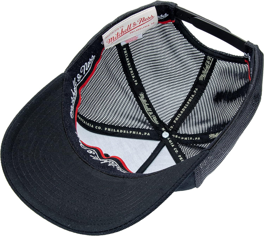 Mitchell & Ness Fuse Classic Red Trucker Snapback - OB, Black