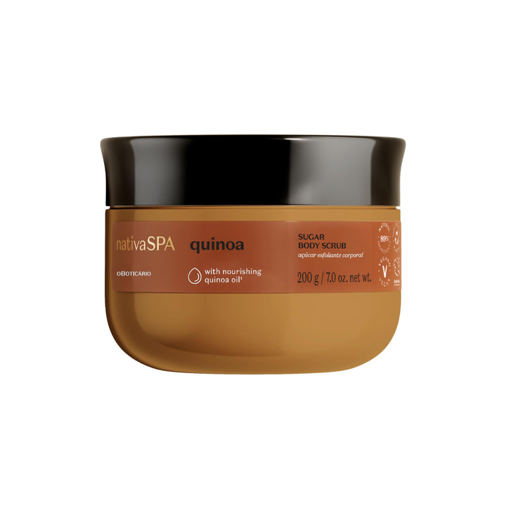 O Boticário Nativa SPA Quinoa Zucker-Peeling, für Damen, parfümiert, feuchtigkeitsspendend, verhinde