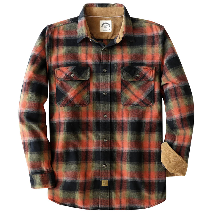Dubinik® Flanellhemd Herren Button Down Kariert Baumwollhemd Freizeithemd Hemd Herren Langarm mit Zw