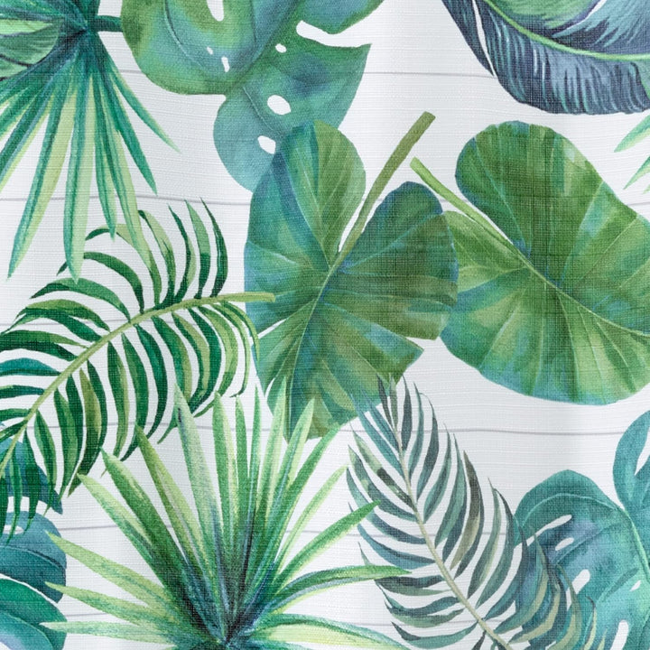 Avanti Linens - Duschvorhang aus Stoff, Palmenblätter, inspirierte Heimdekoration (Viva Palm Collect