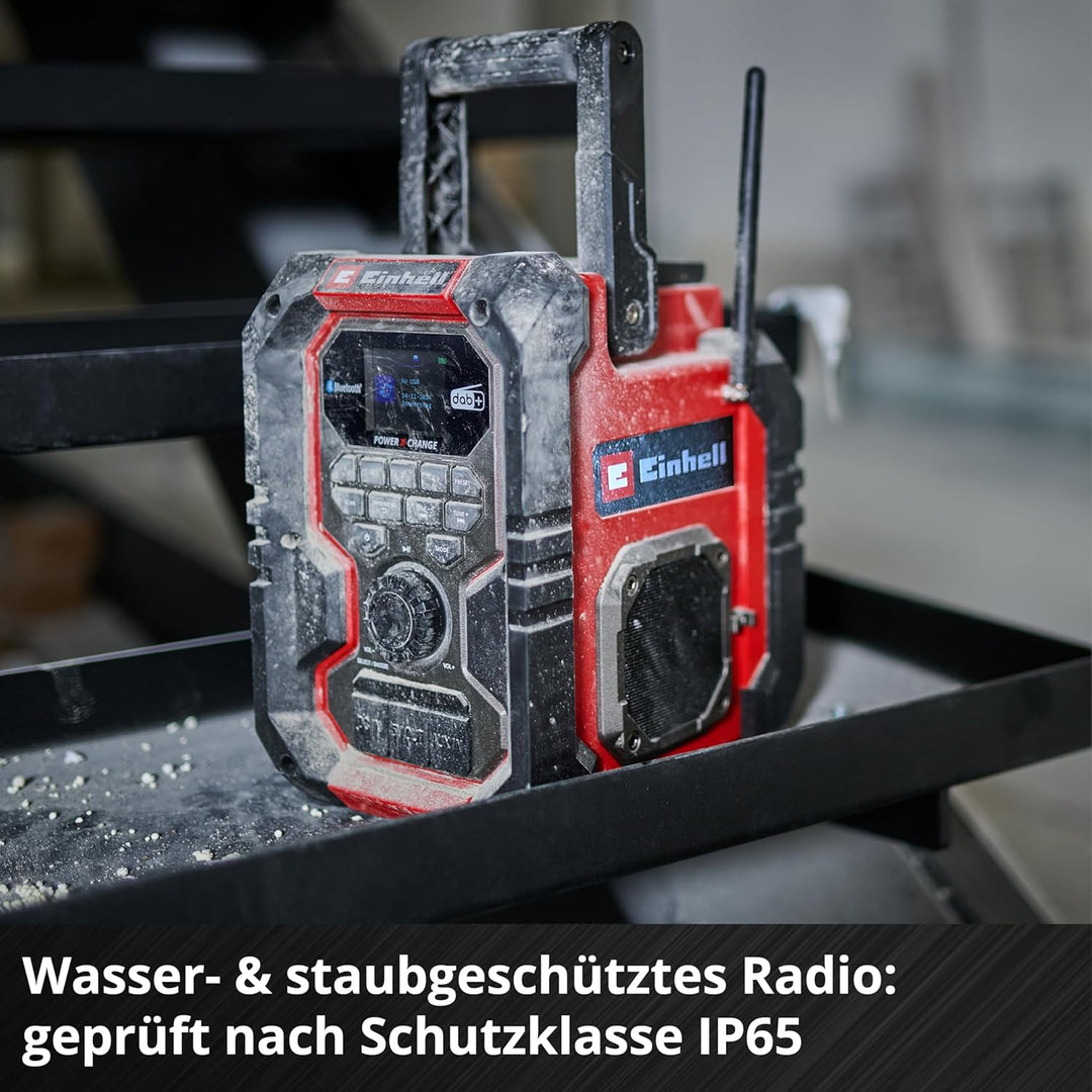 Einhell Akku-Baustellenradio TE-CR 18 Li DAB+/FM/BT - Solo Power X-Change (18 V, DAB+, FM, Bluetooth