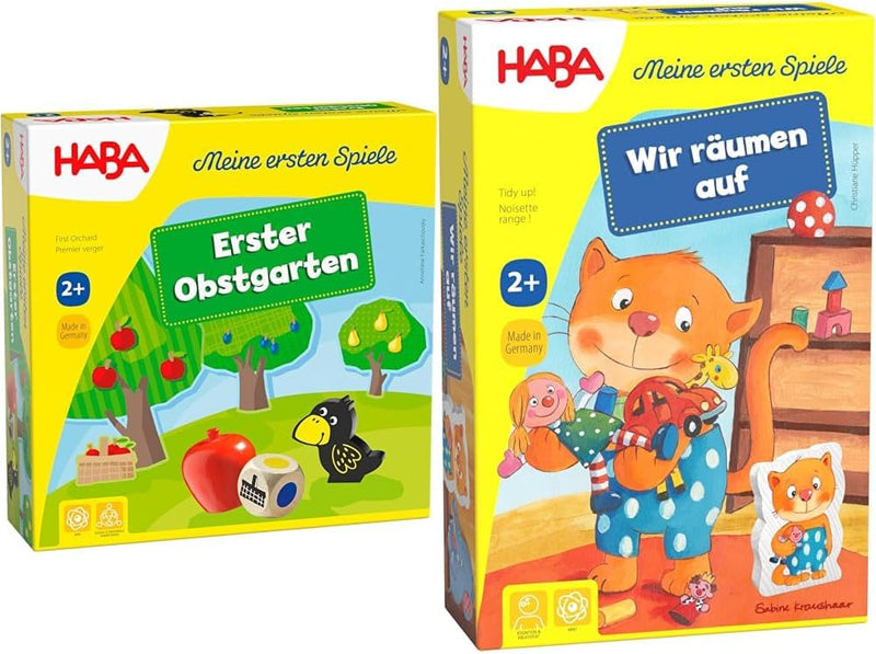 Haba 4655 - Meine ersten Spiele Erster Obstgarten, unterhaltsames Brettspiel rund um Farben und Form