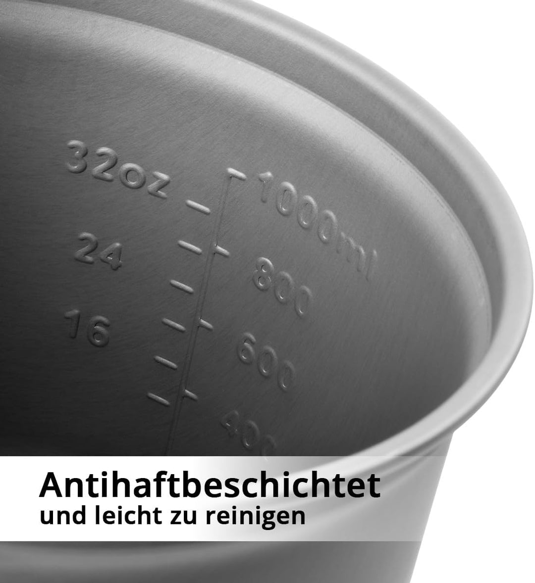STAHLWERK Camping Kochtopf-Set 4-teilig aus Aluminium, Outdoor Kochgeschirr mit Antihaftbeschichtung