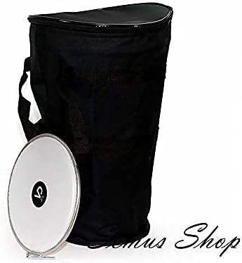 VD Vatan 3002 Ägyptische Darbuka, mit Beschichtung aus Kunstleder, gross, Durchmesser 22 cm, schwarz