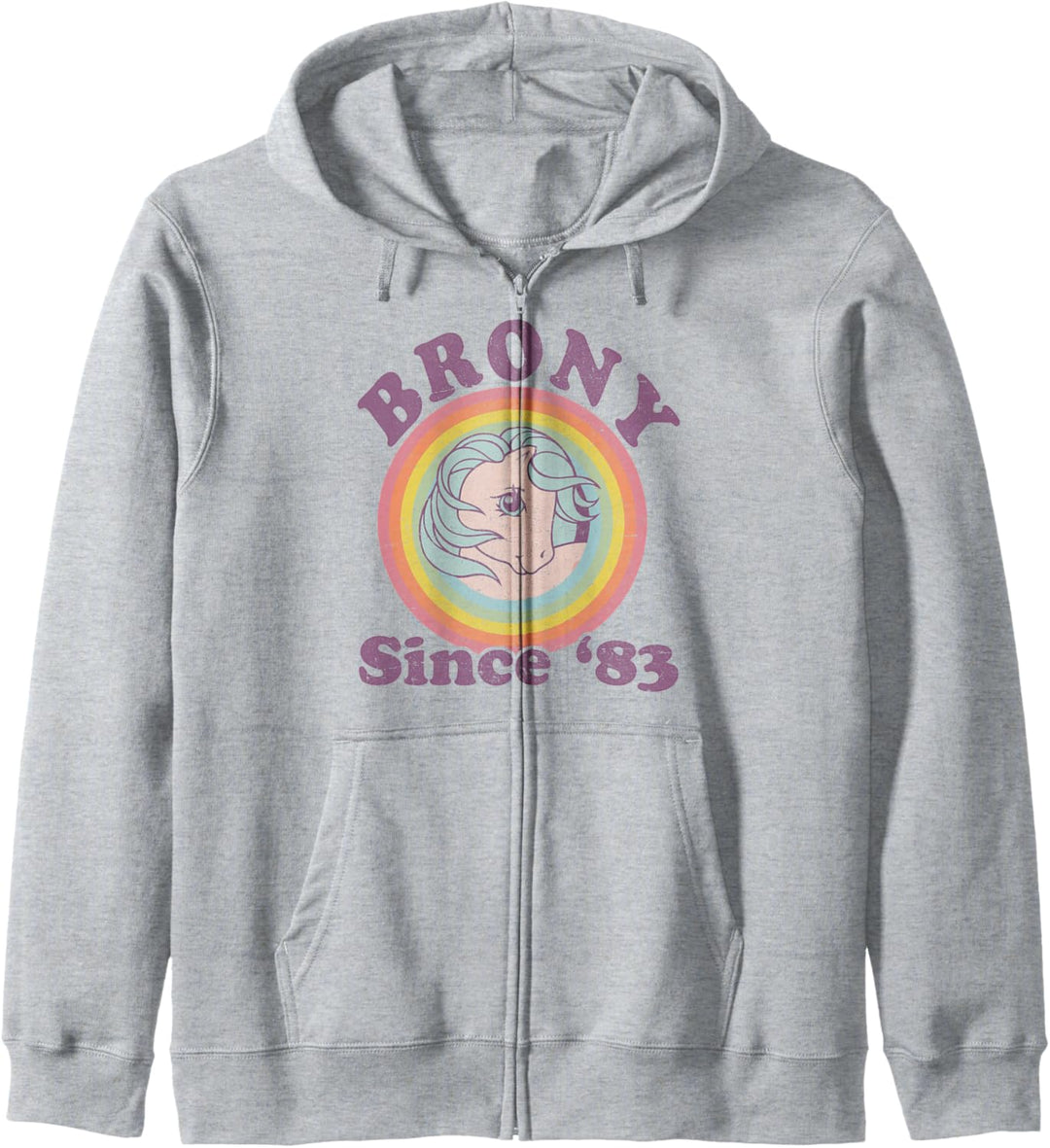 My Little Pony Brony Since '83 Retro Rainbow Circle Kapuzenjacke