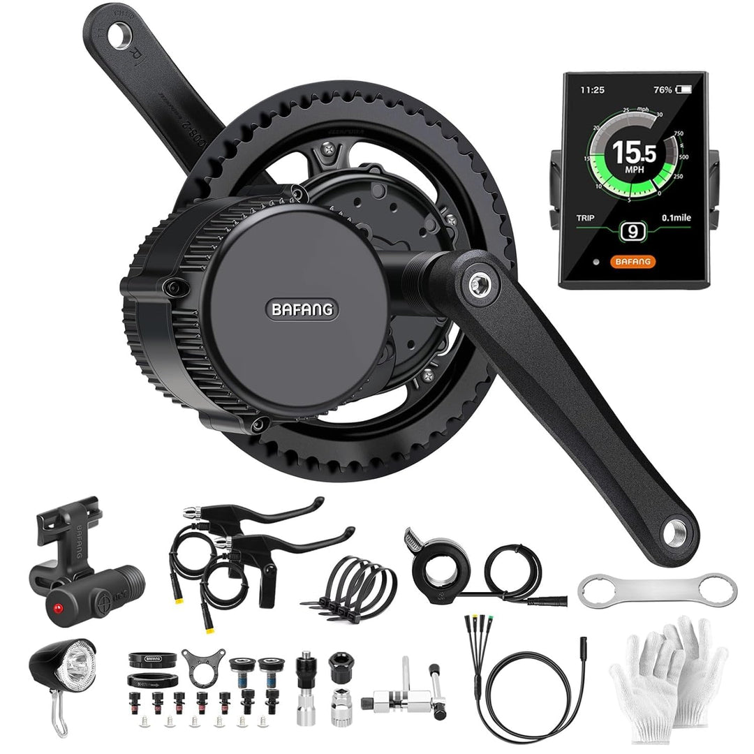 BAFANG Mittelmotor 250W/350W/500W/750W/1000W mit 13/15/20/22,4 Ah Akku, eBike Umrüstsatz with eBike