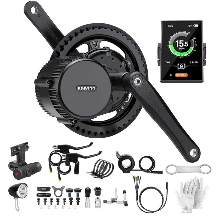BAFANG Mittelmotor 250W/350W/500W/750W/1000W mit 13/15/20/22,4 Ah Akku, eBike Umrüstsatz with eBike