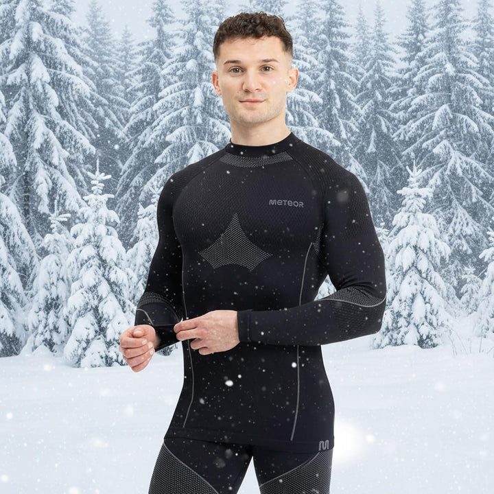 meteor® Thermounterwäsche Herren Funktionswäsche Atmungsaktiv Set Thermoaktiv unterwäsche Thermounte