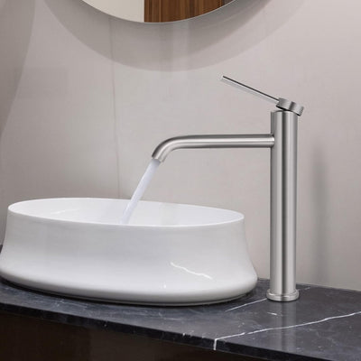 PHASAT Wasserhahn Bad,wasserhahn aufsatzwaschbecken,Hoch Aufsatzwaschbecken Armatur, Mischbatterie E
