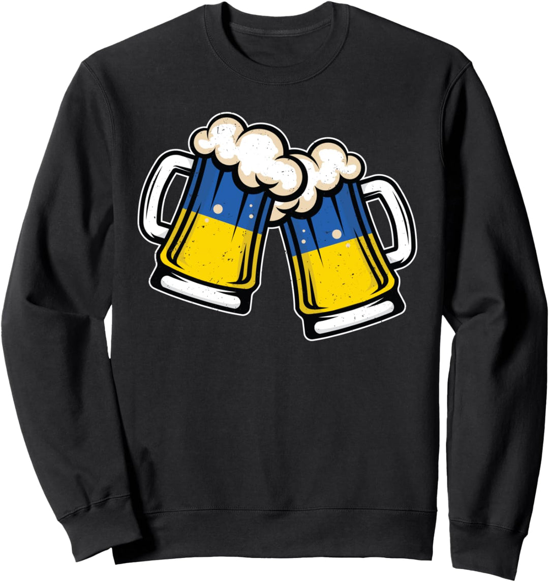 Ukraine Flagge Bierkrug - Cooles ukranisches Bier Sweatshirt