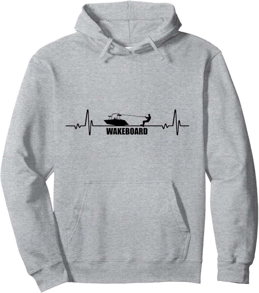 Wakeboard - Herzschlag - Wassersport Pullover Hoodie