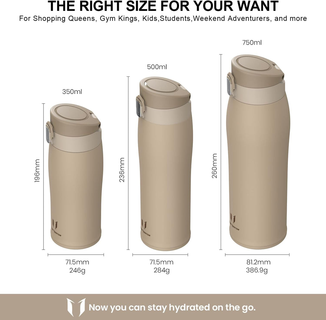 Super Sparrow Trinkflasche Edelstahl - Thermobecher - 350ml, 500ml, 750ml, 950ml - BPA-Frei Thermosf