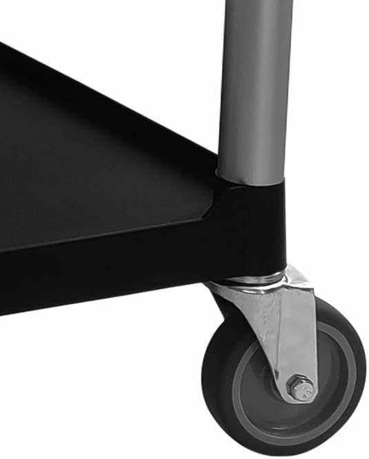 METRO Professional Servierwagen GPT1003, Polypropylen/Aluminio, 44 x 68.5 x 25 cm, schwarz