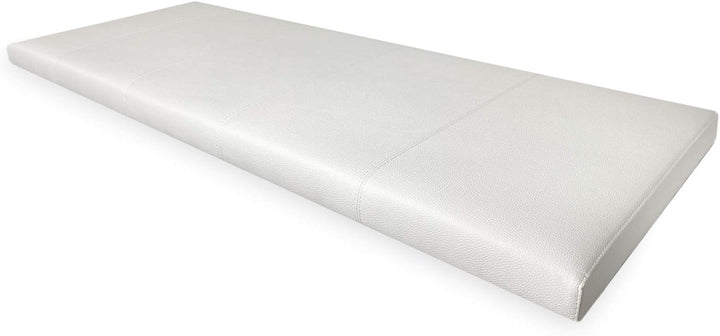 P17 | Kopfteil aus Kunstleder | gestreift | 160 x 60 | (Weiss) 60 x 160 cm Eco Leather - Linien Weis