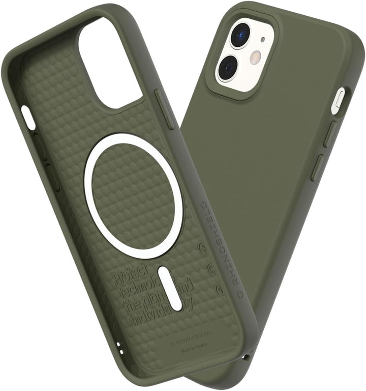 RhinoShield Case kompatibel mit [iPhone 12 Mini] | SolidSuit - MagSafe-kompatibel -Stossdämpfende &