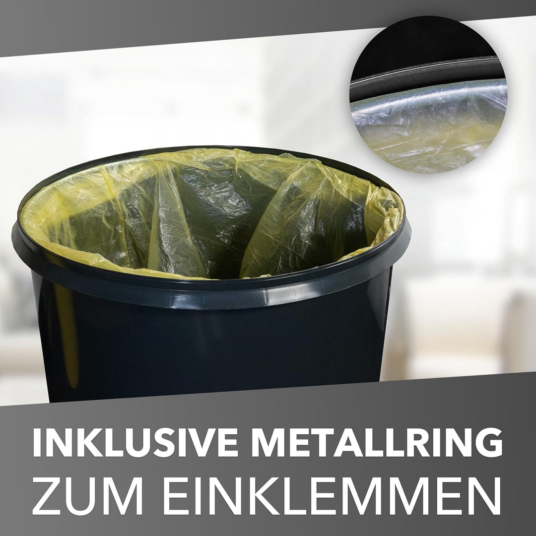Will-Jeder Mülleimer 60l mit geruchsdichtem Deckel (Rot), Gelber Sack Ständer, Made in Germany, Müll